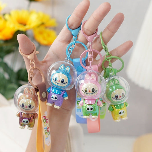 Astronaut Labub Cute School Bag Pendant Labubu Keychain