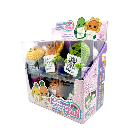 Emotional Support Crochet Plush Pals Boxed- 12/Display