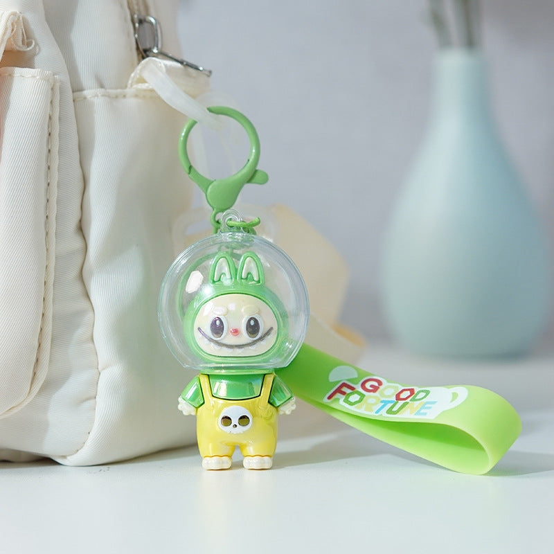 Astronaut Labub Cute School Bag Pendant Labubu Keychain