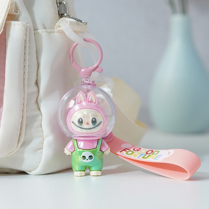 Astronaut Labub Cute School Bag Pendant Labubu Keychain
