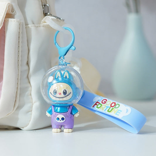 Astronaut Labub Cute School Bag Pendant Labubu Keychain