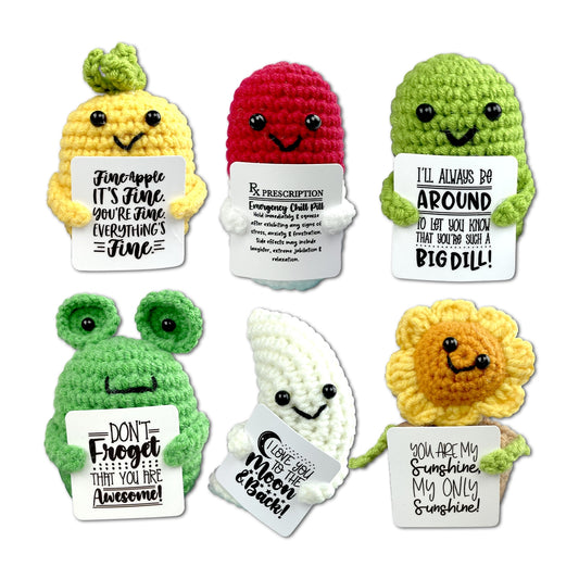 Emotional Support Crochet Plush Pals Boxed- 12/Display